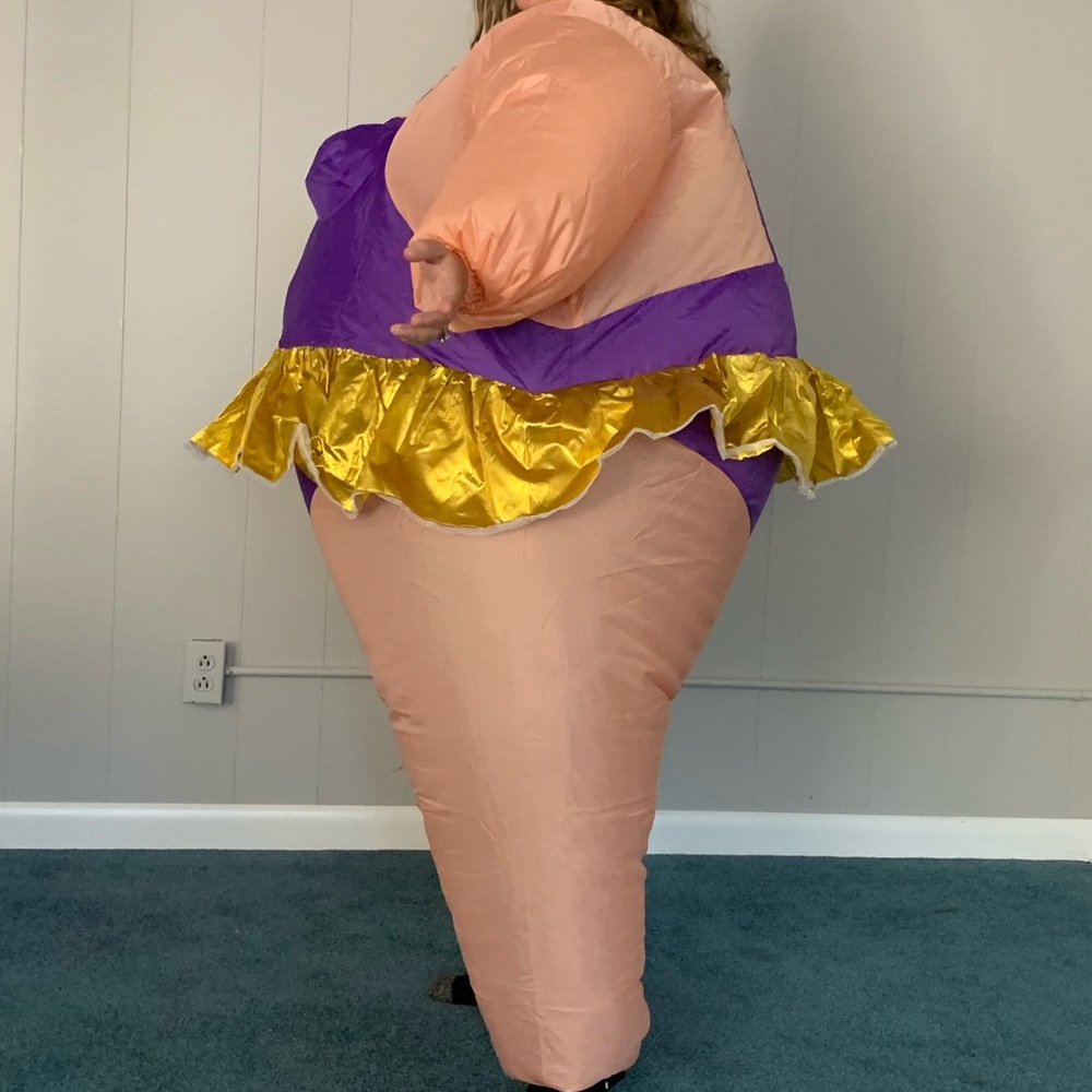 Unisex Ballerina Funny Inflatable Blowup Costume - Picture 5 of 8
